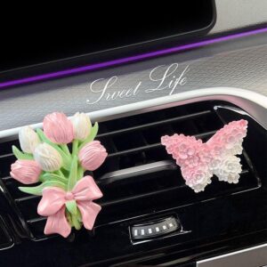 Air Freshener -  Flower and Butterfly