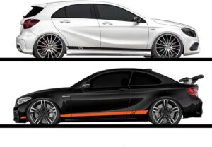 Decals - Universal Car Side Racing Stripe Stickers – Vinyl Sports Decals