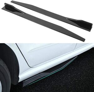 Side Skirts - Universal Car Side Skirts Rocker Extension Splitter Kit