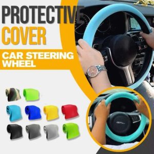 Steering Wheel Cover – Silicone Steering Wheel Cover, Non-Slip and Cool Design