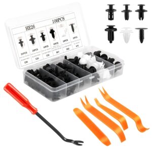 Clips - Car Mounting Clips and Fastener Set with Removal Tools