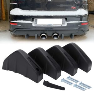 Spoilers – Rear Bumper Spoiler with Shark Fin Design Model B  (4 Packs)